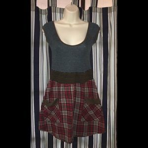 Charlotte Russe Flannel Bottom Sleeveless Dress